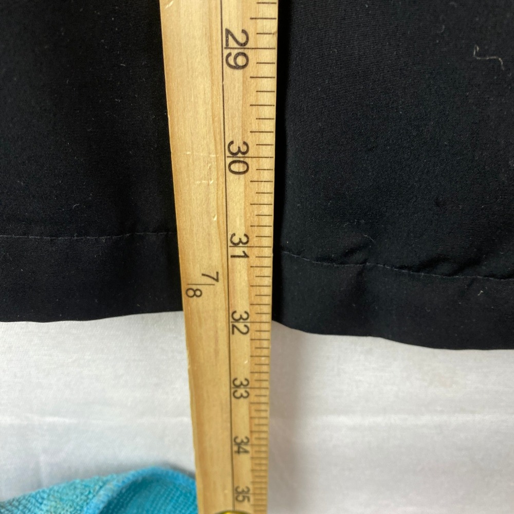 Fleet Street Hooded Rain Jacket Parka Women Size S Black Lightweight Zip Snap - Picture 7 of 12